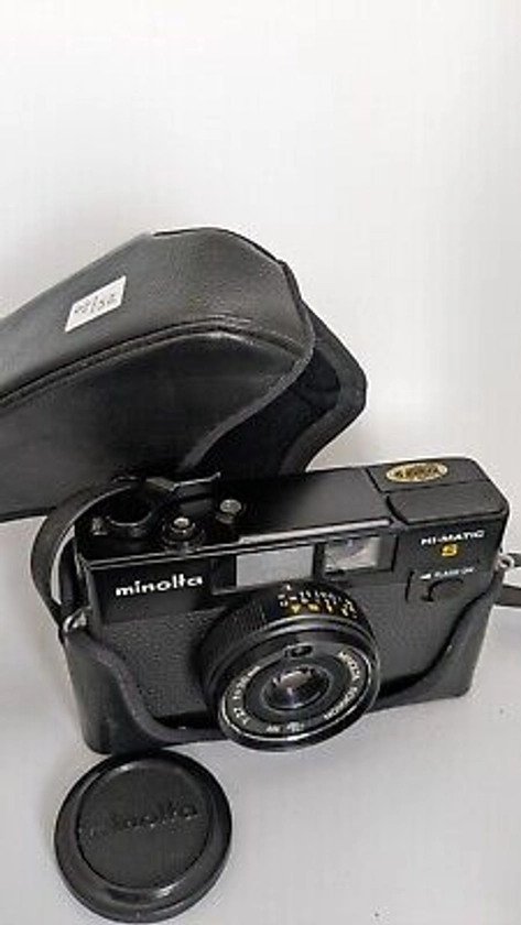 Appareil Photo Argentique Minolta HI-MATIC S + pochette noire | eBay