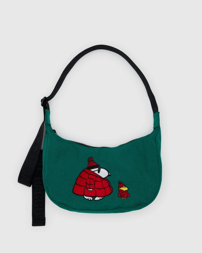 Medium Nylon Crescent Bag Snoopy & Woodstock - Baggu