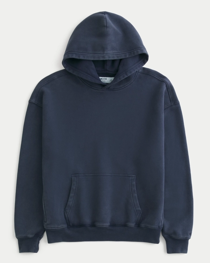 Men's Boxy Washed Hoodie | Men's Sweatshirts & Sweatpants | HollisterCo.com