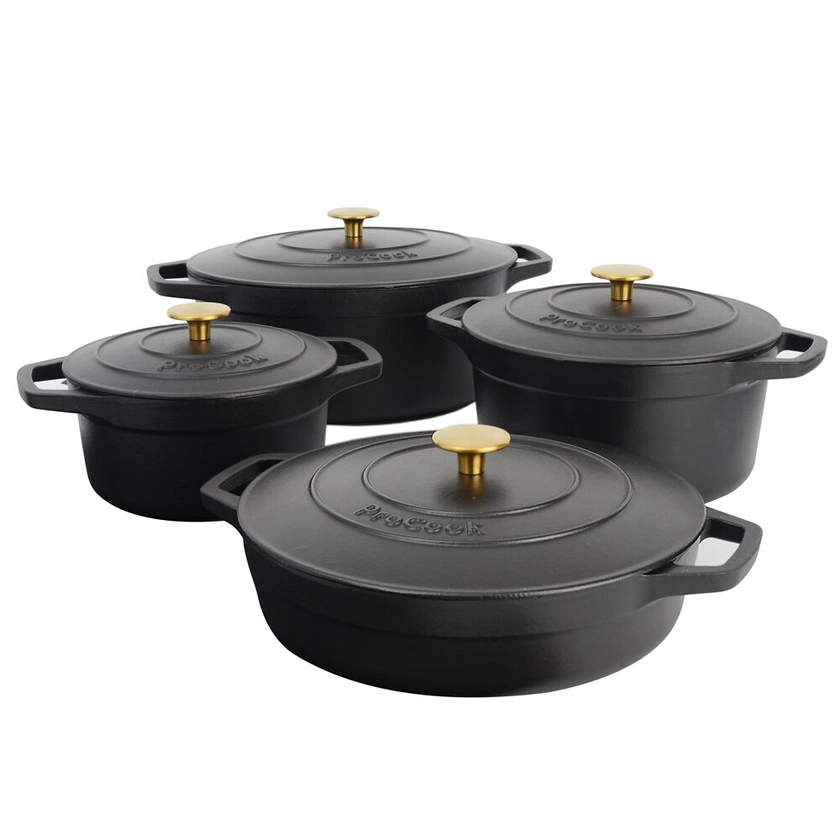 Cast Iron Casserole Dish Set 4 Piece | ProCook