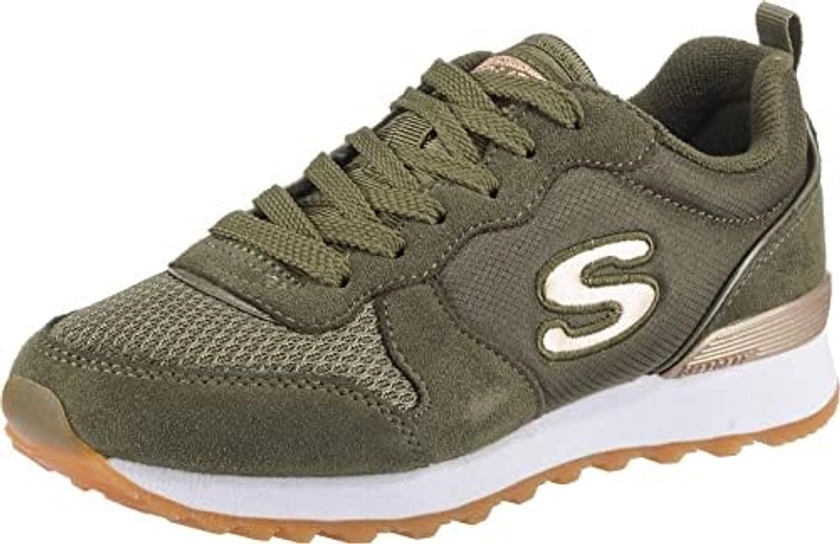 Skechers Originals Women's Retros OG 85 Fashion Sneaker, Green (Olive Suede/Nylon/Mesh/Rose Gold Trim Old), 9 US : Amazon.com.au: Clothing, Shoes & Accessories