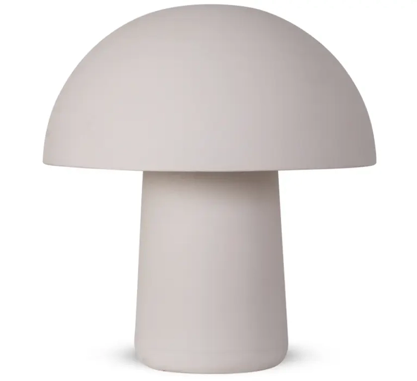 CHAMPI Lampe de table, Céramique beige, H28