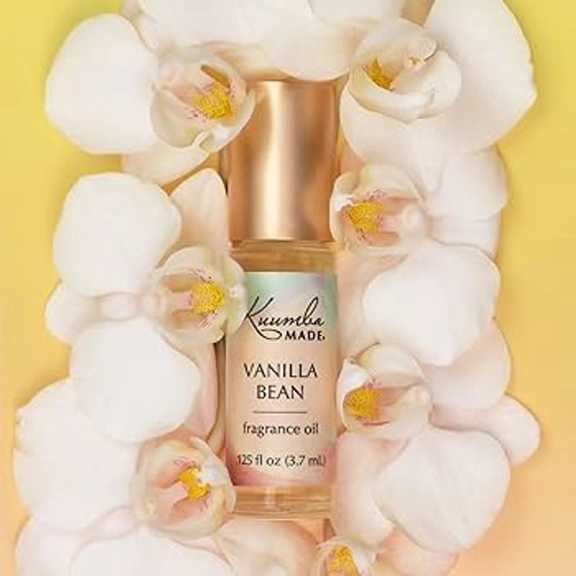 Kuumba Made Vanilla Bean Fragrance Oil Roll-On 0.125 fl oz (3.7ml) | Rollerball Perfume | Alcohol Free