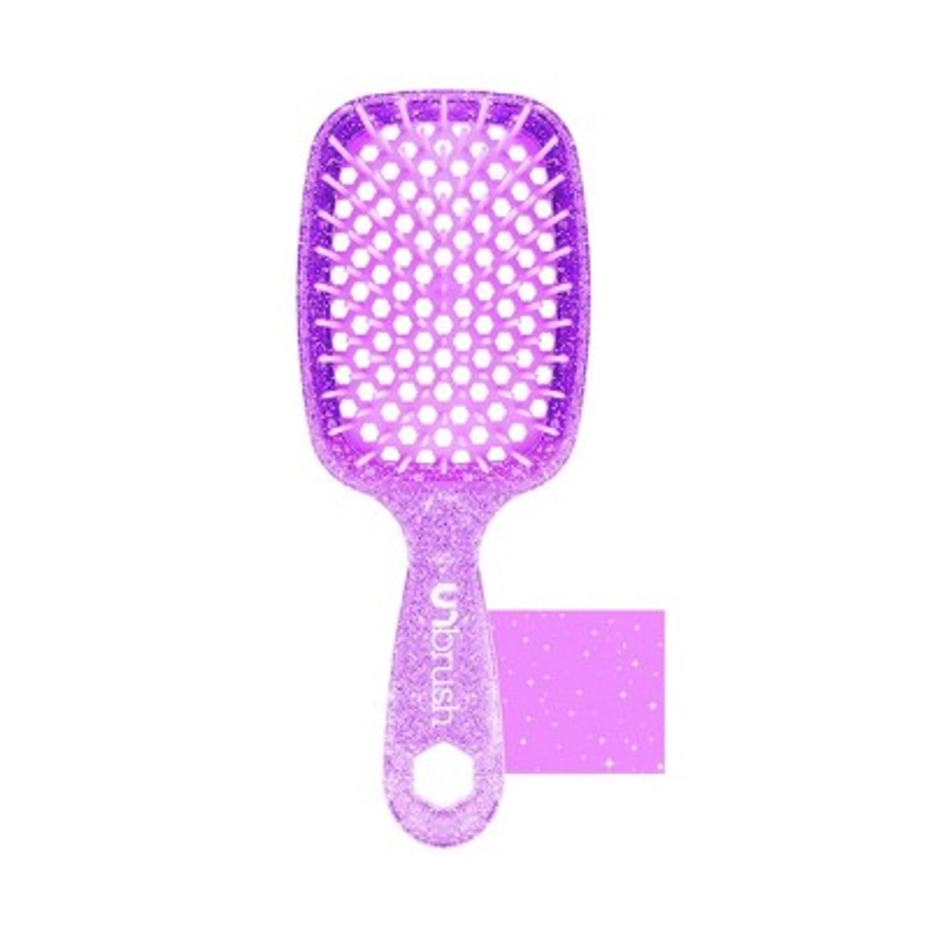 UNbrush Detangler Hair Brush - Glitter Amethyst