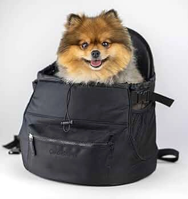 Dog Backpack Carrier for Small Dogs and Cats from OSKAR&FRIENDS | Vegan Pet Backpack | Dog Front Carrier | Backpack for Cats | Cat Backpack Carrier | Sturdy Dog Backpack | for Pets Under 15lbs