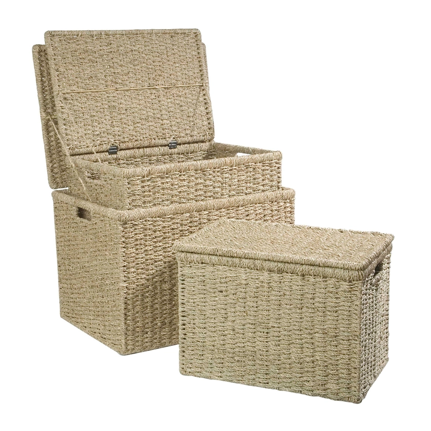 Medium Seagrass Box with Lid