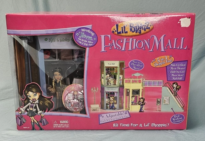 MGA Entertaiment 2003 Lil Bratz 5 In 1 Fashion Mall Playset with Nevra Doll