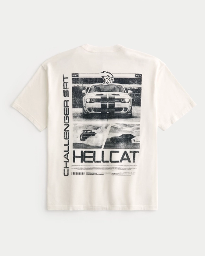 Men's Boxy Dodge Hellcat Graphic Tee | Men's Clearance | HollisterCo.com