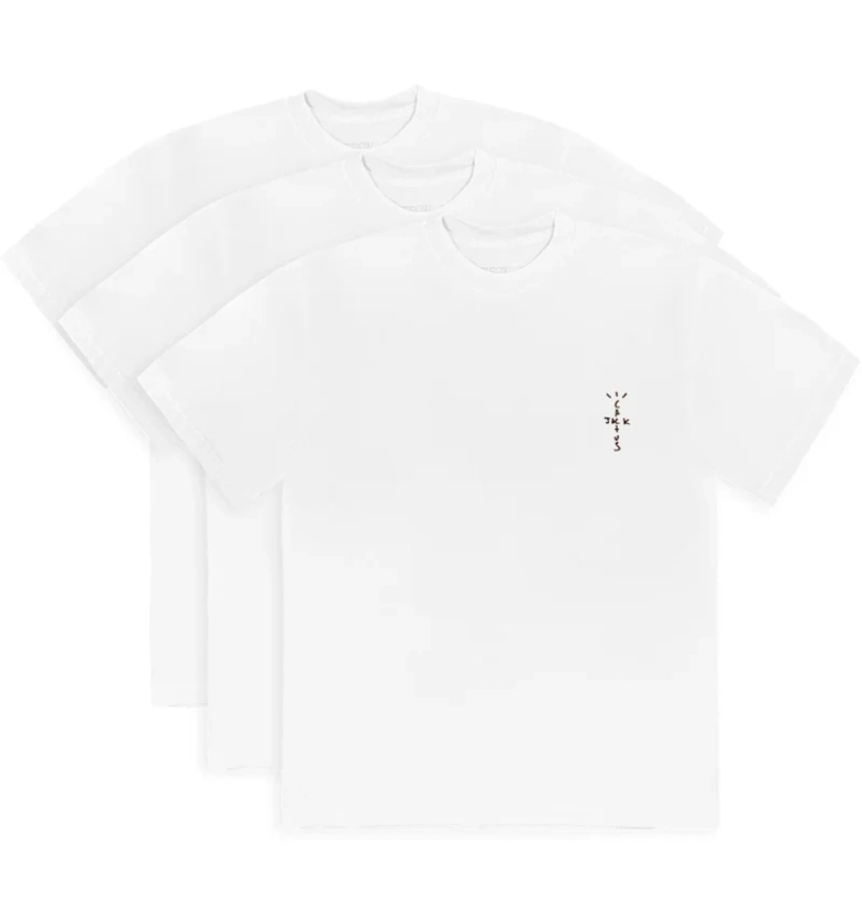 Travis Scott CJ T-Shirt (3 Pack) White