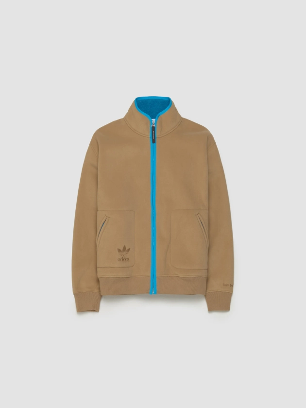 Adidas - x Wales Bonner Fleece Jacket in Beige & Cyan - JJ2937