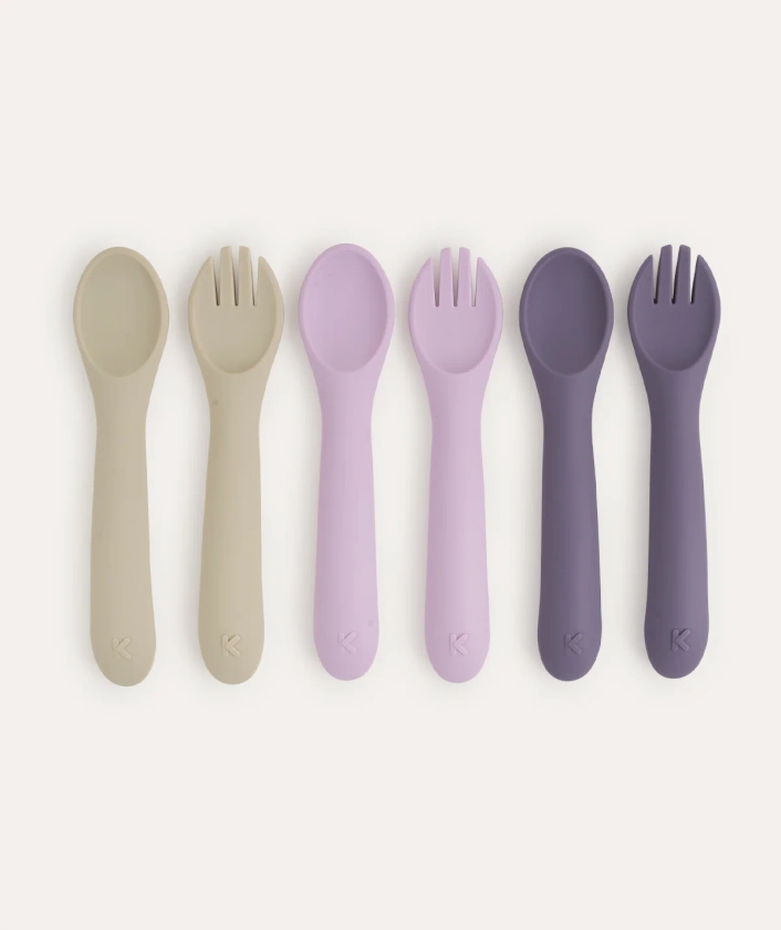 6-Pack Spoons & Forks: Lilac Mix