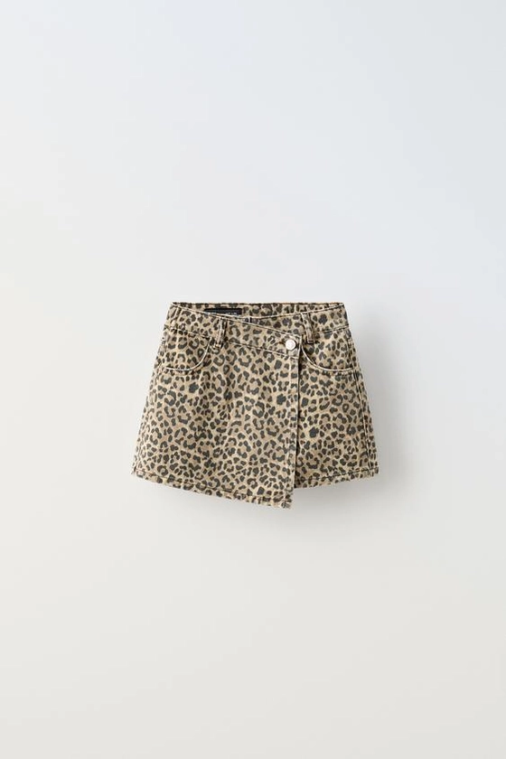 FALDA BERMUDA ANIMAL PRINT