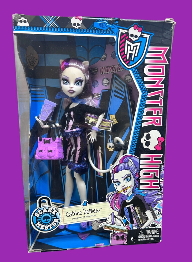 ✨Monster High “Catrine DeMew ”Scaremester Doll Werecat Mattel 2013 BGD88