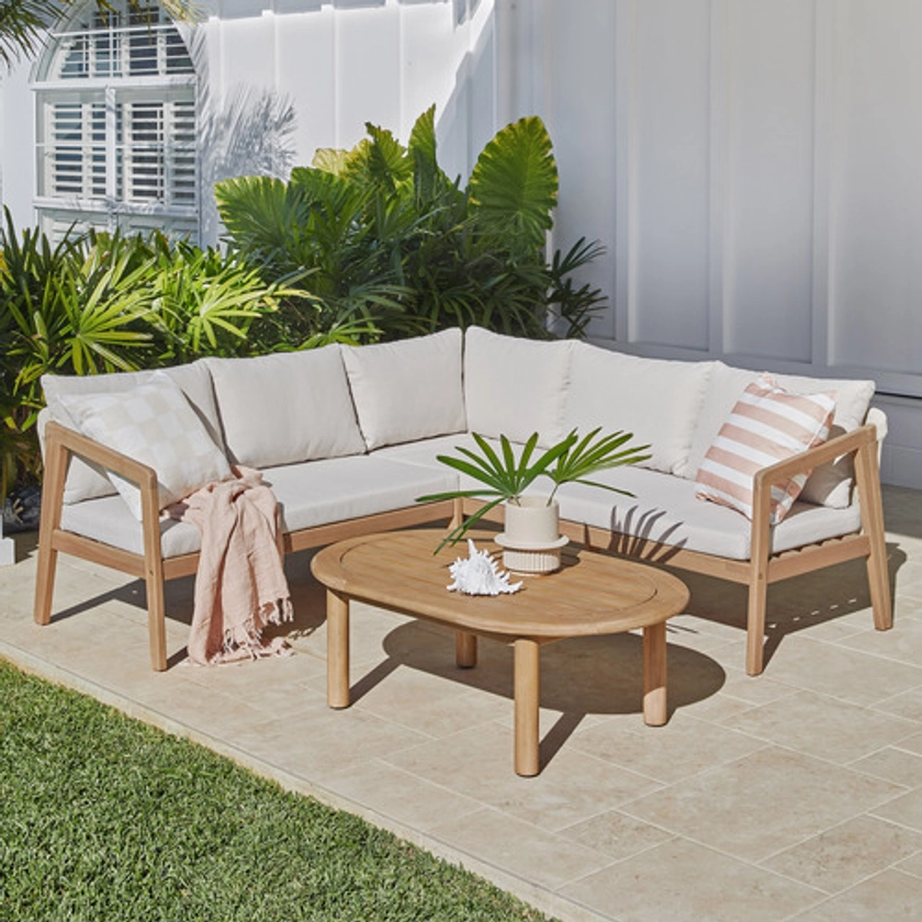 5 Seater Bayview Outdoor Modular Lounge Set | Temple & Webster