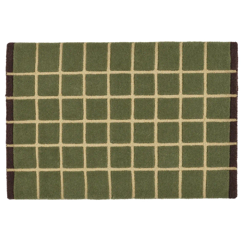 POSTKONTOR door mat, indoor, green, 2'0"x2'11" - IKEA