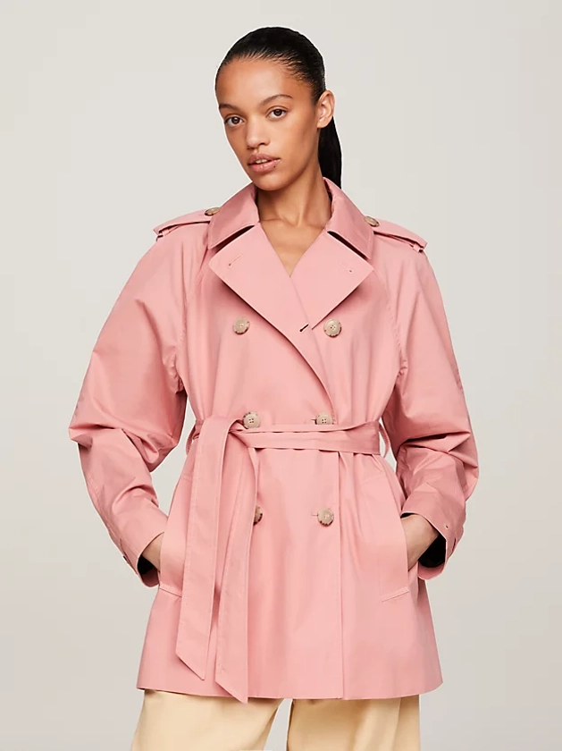 Trench-coat court déperlant | Rose | Tommy Hilfiger