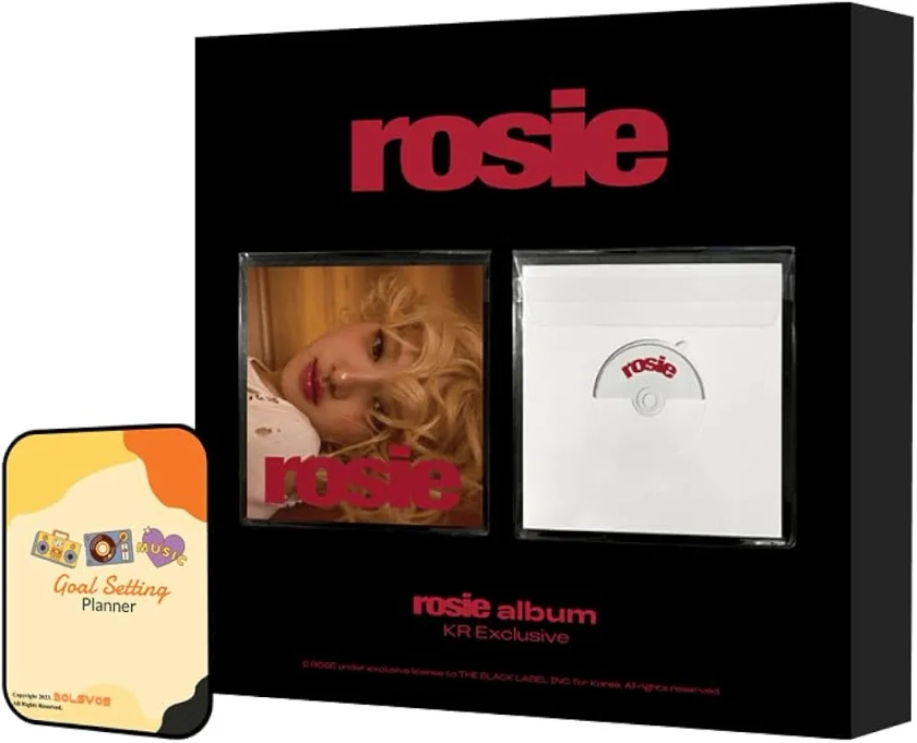 ROSÉ (BLACKPINK) rosie Album [KR Exclusive ver.]+Pre Order Benefits+BolsVos Exclusive K-POP Inspired Digital Merches : Amazon.fr: Cuisine et Maison