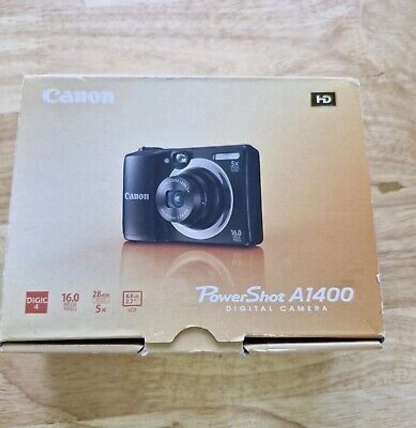 Canon PowerShot A1400 Digital Camera HD 16MP 5 x Optical Zoom OPENED NEVER USED | eBay