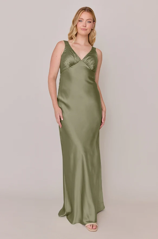 Audrey Satin Dress