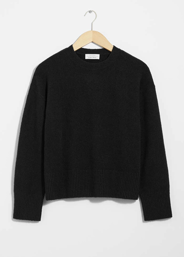 Relaxed Knit Jumper - Black - & Other Stories PT