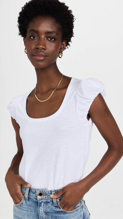 Nation LTD Rena Bubble Cap Sleeve Tee | Shopbop