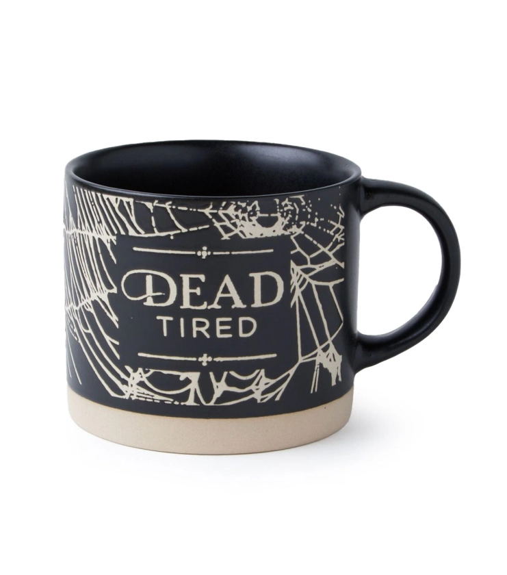 16oz Halloween Dead Tired on Black Mug by Place & Time | JOANN