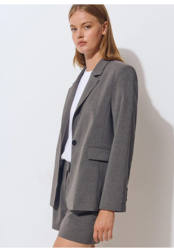 Blazer reto alfaiate | BROWNIE