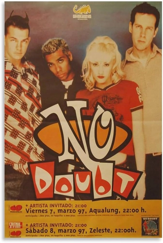 TJGOPKUJ No Doubt (6) Canvas Poster Bedroom Decor Office Room Decor Gift Unframe-style 12x18inch(30x45cm)