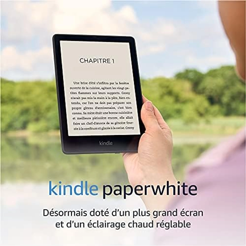 Kindle Paperwhite (16 Go) | Désormais doté d'un écran 6,8" et d'un éclairage chaud réglable | Sans publicités