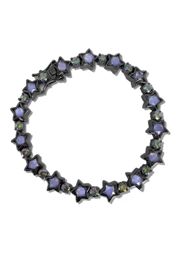 Mystic Topaz Bezel Star Tennis Bracelet