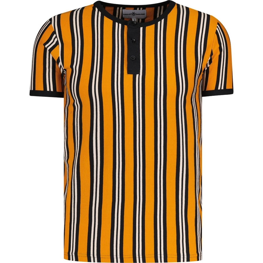 Squire  Retro Mod Stripe Grandad Tee