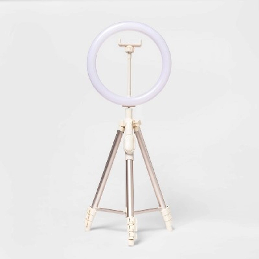 heyday&#8482; Ring Light with Tripod - Stone White