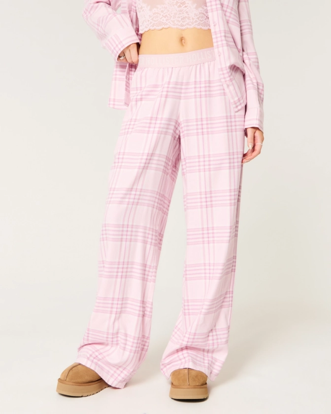 Femmes Pantalon de pyjama baggy en flanelle 24/7 | Femmes Bas | HollisterCo.com