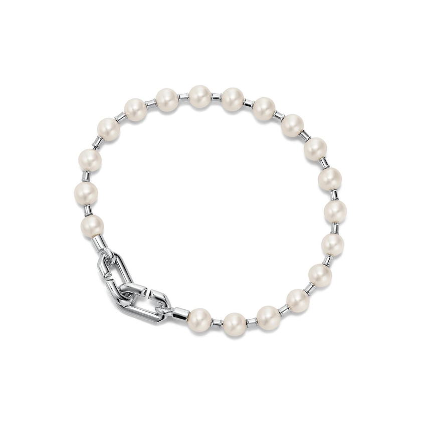 Tiffany HardWearPearl Bracelet in Silver, 5-6 mm