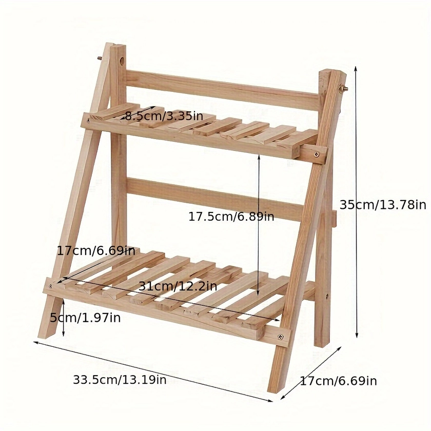 2 tier Desk Organizer: Trapezoidal Display Stand - Temu United