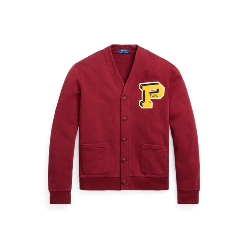 Cardigan universitaire molleton flammé pour homme | Ralph Lauren® FR