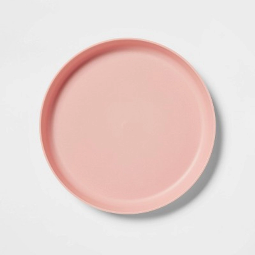 7.3" Plastic Kids' Plate Coral Pink - Pillowfort™