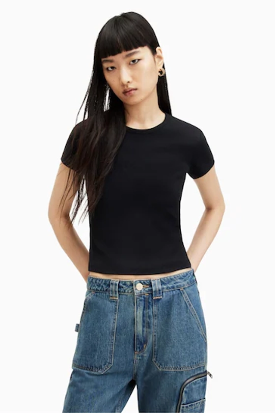 Buy AllSaints Black Stevie T-Shirt from the Next UK online shop
