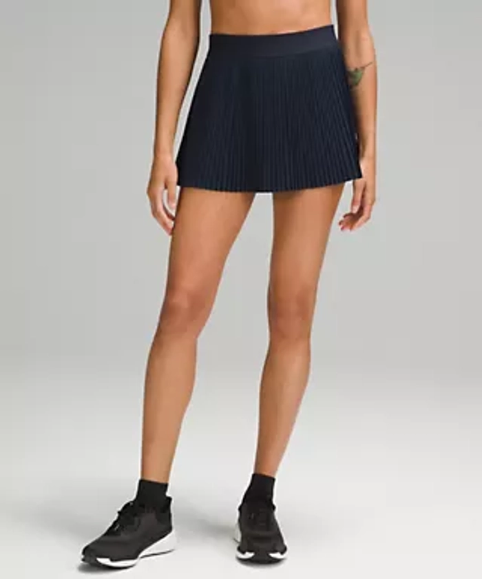 Varsity High-Rise Pleated Tennis Skirt