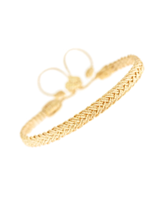 RELUCENT BRAID BRACELET GOLD