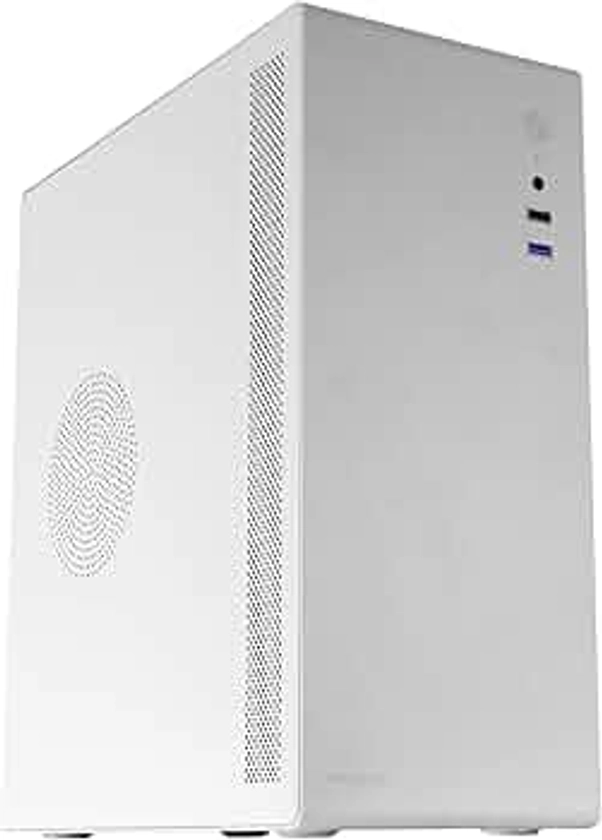 Tacens ORUMX, Minitour Slim Micro-ATX Ultra Compact, Châssis acier, Ventilateur 80mm, Blanc