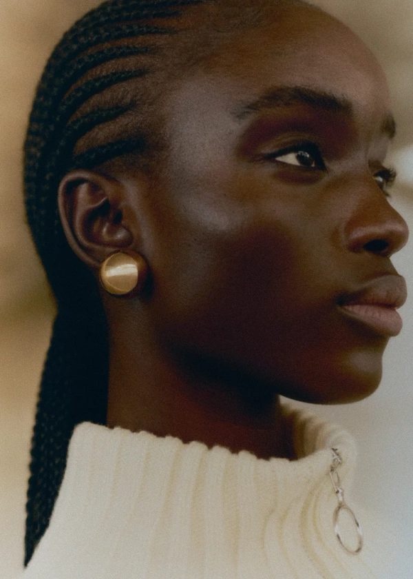 Boucles d'oreilles rondes - Femme | Mango France