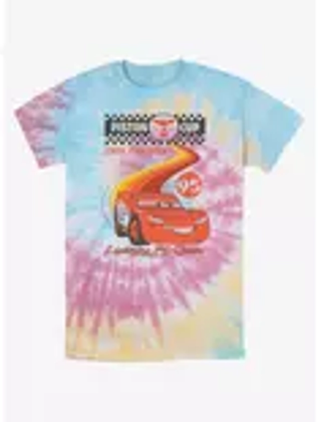 Disney Pixar Cars Retro McQueen Speedway Tie-Dye T-Shirt | BoxLunch