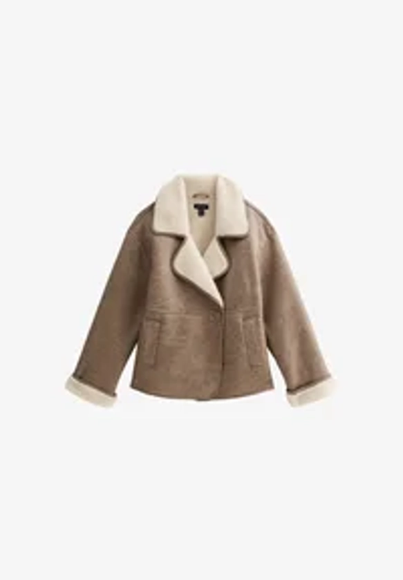 New Look Veste en similicuir - mink/beige - ZALANDO.FR