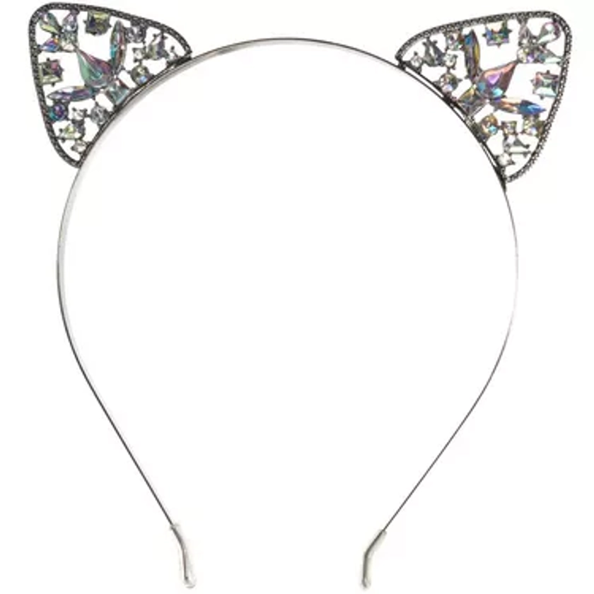 Rhinestone Cat Ears Headband