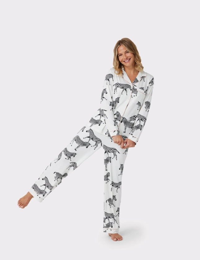 Zebra Print Pyjama Set | Chelsea Peers | M&S