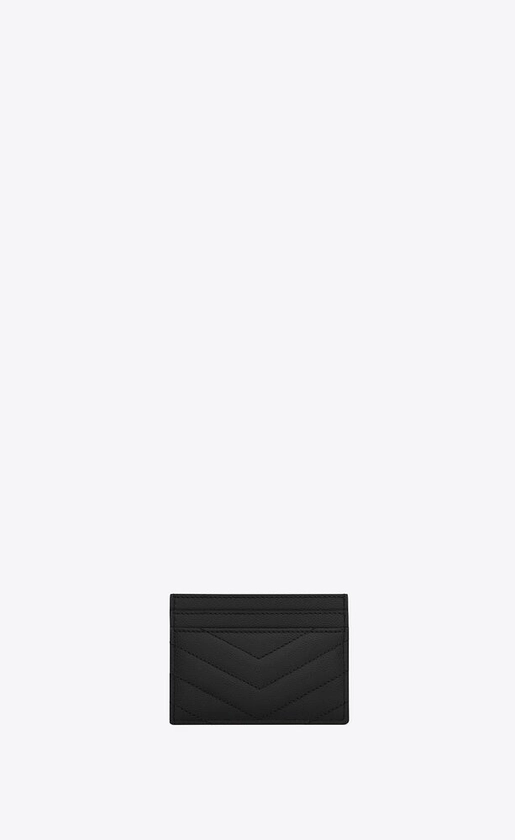 CASSANDRE MATELASSÉ porte-cartes en cuir embossé grain de poudre | Saint Laurent | YSL.com