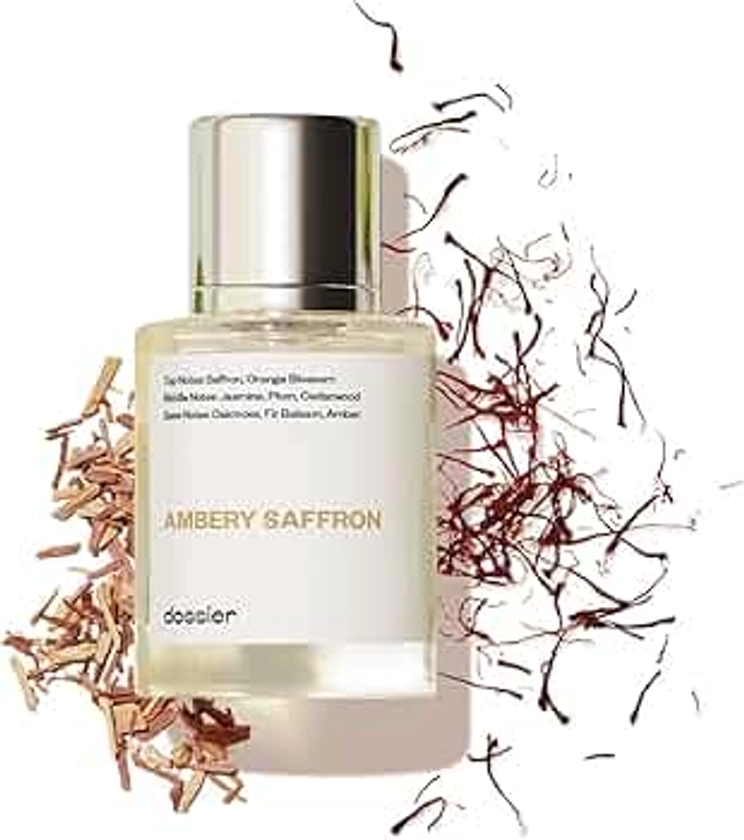 Dossier - Ambery Saffron 1.7 Fl Oz (50ml) - Eau de Parfum - Inspired by B.accarat R.ouge 540 - Vegan, Unisex Perfume Spray