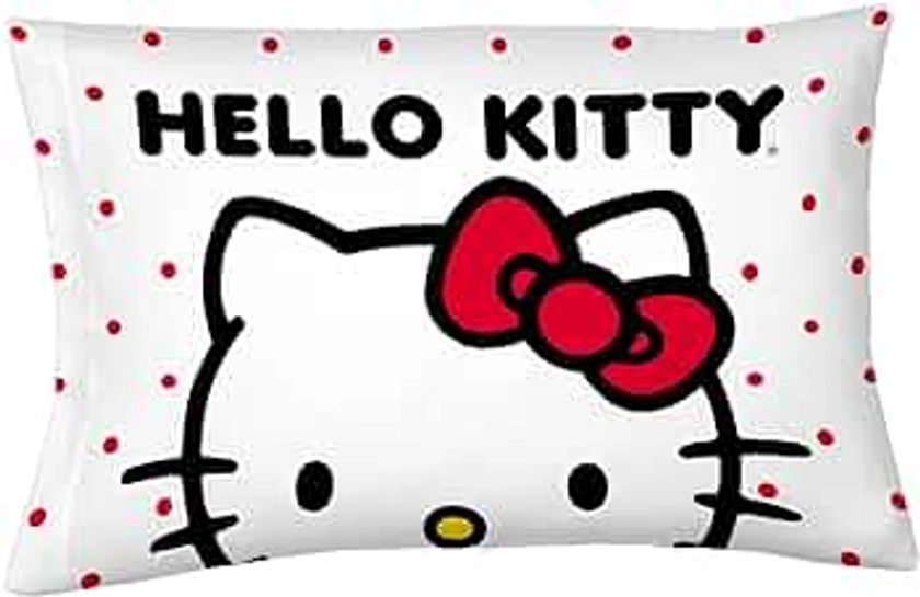 Hello Kitty Beauty Silky Satin Standard Pillowcase Cover 20x30 for Hair and Skin, (Official Licensed Product) by Franco