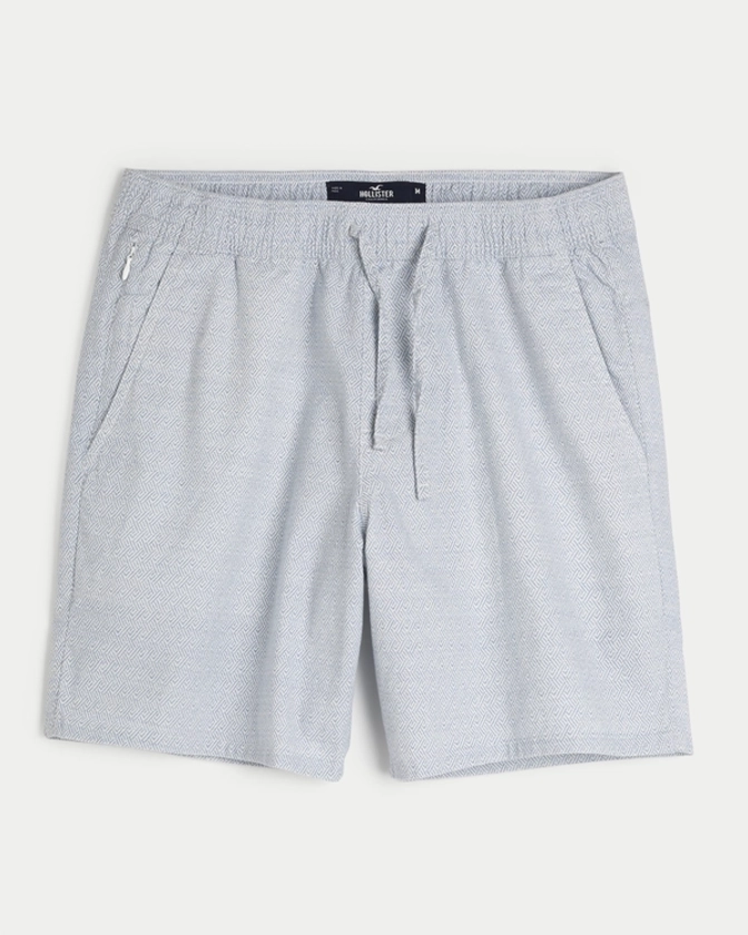 Men's Woven Linen Blend Shorts 7" | Men's Bottoms | HollisterCo.com